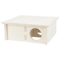 TRIXIE Casetta per Roditori con 4 Camere 25x10x25 cm in Legno