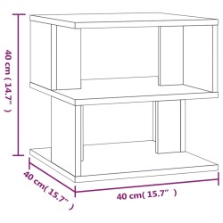    Tavolino da Salotto Rovere Marrone 40x40x40cm Legno ingegnerizzato