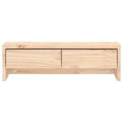 Supporto per Monitor 50x27x15 cm in Legno Massello di Pino