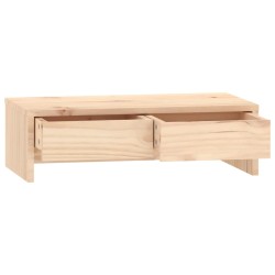 Supporto per Monitor 50x27x15 cm in Legno Massello di Pino