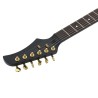 vidaXL Chitarra Elettrica Principianti con Custodia Nera e Oro 4/4 39"