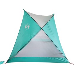 vidaXL Tenda da Spiaggia Verde 274x178x170/148 cm Taffetà 185T