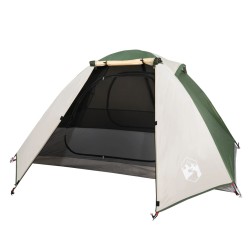 vidaXL Tenda da Campeggio 2 Persone Verde 224x248x118 cm Taffetà 185T