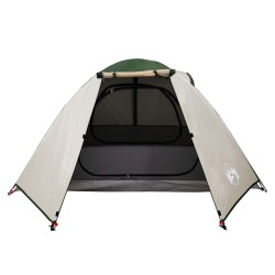 vidaXL Tenda da Campeggio 2 Persone Verde 224x248x118 cm Taffetà 185T