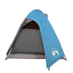 vidaXL Tenda da Campeggio 2 Persone Blu 254x135x112 cm Taffetà 185T