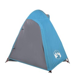 vidaXL Tenda da Campeggio 2 Persone Blu 254x135x112 cm Taffetà 185T