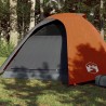 vidaXL Tenda Campeggio 4Persone Grigia e Arancione 267x272x145 Taffetà