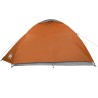 vidaXL Tenda Campeggio 4Persone Grigia e Arancione 267x272x145 Taffetà