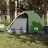 vidaXL Tenda da Campeggio 4 Persone Verde 267x272x145 cm Taffetà 185T