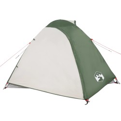 vidaXL Tenda da Campeggio 4 Persone Verde 267x272x145 cm Taffetà 185T