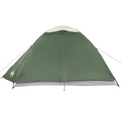 vidaXL Tenda da Campeggio 4 Persone Verde 267x272x145 cm Taffetà 185T