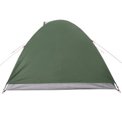 vidaXL Tenda da Campeggio 4 Persone Verde 267x272x145 cm Taffetà 185T