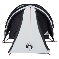 vidaXL Tenda da Campeggio 2 Persone Bianca 320x140x120 cm Taffetà 185T