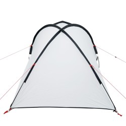 vidaXL Tenda da Campeggio 2 Persone Bianca 320x140x120 cm Taffetà 185T