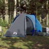 vidaXL Tenda da Campeggio 2 Persone Blu 320x140x120 cm Taffetà 185T