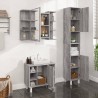 vidaXL Set Mobili da Bagno 3 pz Grigio Sonoma in Legno ingegnerizzato