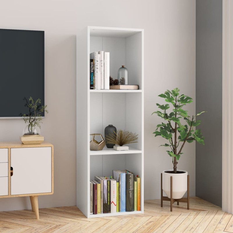 vidaXL Libreria/Mobile TV Bianco 36x30x114 cm in Legno ingegnerizzato