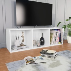 vidaXL Libreria/Mobile TV Bianco 36x30x114 cm in Legno ingegnerizzato