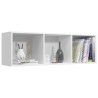 vidaXL Libreria/Mobile TV Bianco 36x30x114 cm in Legno ingegnerizzato