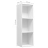 vidaXL Libreria/Mobile TV Bianco 36x30x114 cm in Legno ingegnerizzato