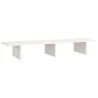 Supporto per Monitor Bianco 100x27x15 cm Legno Massello di Pino