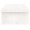 Supporto per Monitor Bianco 100x27x15 cm Legno Massello di Pino