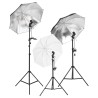    Kit per Studio Fotografico con Set di Luci e Fondale