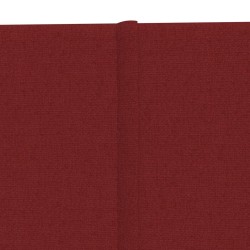 Pannelli Murali 12 pz Rosso Vino 60x30 cm in Tessuto 2,16 m²