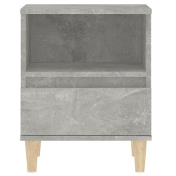    Comodini 2 pz Grigio Cemento 40x35x50 cm