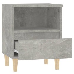    Comodini 2 pz Grigio Cemento 40x35x50 cm