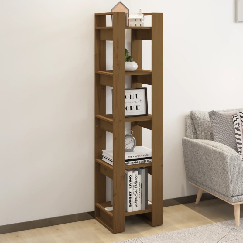    Libreria/Divisorio Miele 41x35x160 cm in Legno Massello di Pino