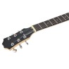 vidaXL Chitarra Elettrica Principianti e Custodia Marrone Nera 4/4 39"