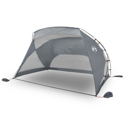 vidaXL Tenda da Spiaggia Grigia 274x178x170/148 cm Taffetà 185T