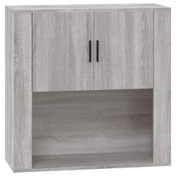    Mobile Pensile Grigio Sonoma 80x33x80 cm in Legno ingegnerizzato