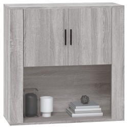    Mobile Pensile Grigio Sonoma 80x33x80 cm in Legno ingegnerizzato