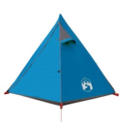 vidaXL Tenda da Campeggio 2 Persone Blu 267x154x117 cm Taffetà 185T