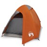 vidaXL Tenda Campeggio 2Persone Grigia e Arancione 254x135x112 Taffetà