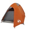 vidaXL Tenda Campeggio 2Persone Grigia e Arancione 254x135x112 Taffetà