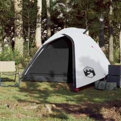 vidaXL Tenda da Campeggio 2 Persone Bianca 264x210x125 cm Taffetà 185T