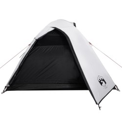 vidaXL Tenda da Campeggio 2 Persone Bianca 264x210x125 cm Taffetà 185T