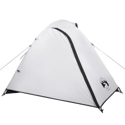 vidaXL Tenda da Campeggio 2 Persone Bianca 264x210x125 cm Taffetà 185T