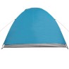 vidaXL Tenda da Campeggio 4 Persone Blu 267x272x145 cm Taffetà 185T