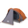 vidaXL Tenda Campeggio 2Persone Grigia e Arancione 320x140x120 Taffetà