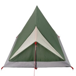 vidaXL Tenda da Campeggio 2 Persone Verde 200x120x88/62cm Taffetà 185T