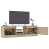 vidaXL Mobile Porta TV Rovere Sonoma 120x30x35,5 cm Legno ingegnerizzato