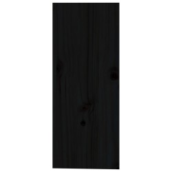    Portabottiglie Nero 62x25x62 cm in Legno Massello di Pino