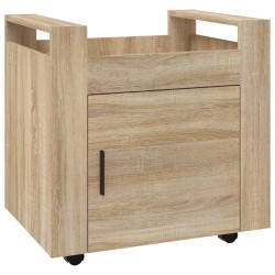    Carrello Scrivania rovere sonoma 60x45x60 cm Legno ingegnerizzato