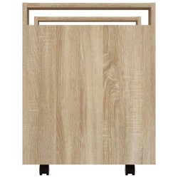    Carrello Scrivania rovere sonoma 60x45x60 cm Legno ingegnerizzato