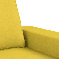 vidaXL Set di Divani 2 pz Giallo Chiaro in Tessuto