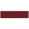 Pannelli Murali 12 pz Rosso Vino 60x15 cm Tessuto 1,08 m²